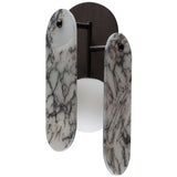 Brushed Bronze-Striae Arya Megalith Stone Wall Sconce by Studio M