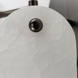 Gunmetal-Spanish Alabaster Megalith Stone Wall Sconce by Studio M