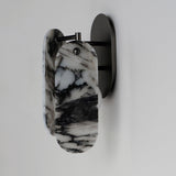 Gunmetal-Striae Arya Megalith Stone Wall Sconce by Studio M