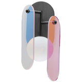 Gunmetal Megalith Dichroic Glass Wall Sconce by Studio M