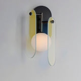 Gunmetal Megalith Dichroic Glass Wall Sconce by Studio M