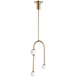 French Gold 3-Light Alina Pendant Light by Studio M