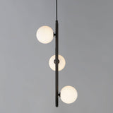 3 Light-Brushed Bronze Contour Pendant by Studio M
