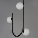 3 Light-Brushed Bronze Contour Pendant by Studio M