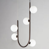 5 Light-Brushed Bronze Contour Pendant by Studio M