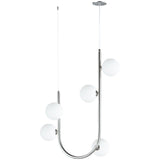 5 Light-Polished Chrome Contour Pendant by Studio M
