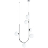 6 Light-Polished Chrome Contour Pendant by Studio M