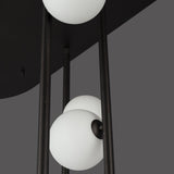 19 Light-Brushed Bronze Contour Fixed Stem Pendant by Studio M