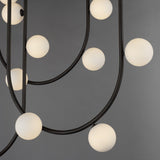 19 Light-Brushed Bronze Contour Fixed Stem Pendant by Studio M