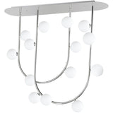 14 Light-Polished Chrome Contour Fixed Stem Pendant by Studio M