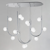 16 Light-Polished Chrome Contour Fixed Stem Pendant by Studio M