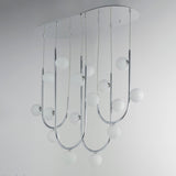 16 Light-Polished Chrome Contour Fixed Stem Pendant by Studio M