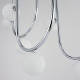 16 Light-Polished Chrome Contour Fixed Stem Pendant by Studio M
