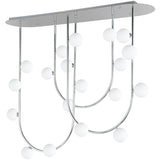 19 Light-Polished Chrome Contour Fixed Stem Pendant by Studio M