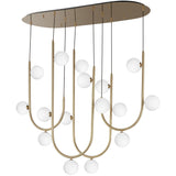 16 Light-Heritage Contour Fixed Stem Pendant by Studio M