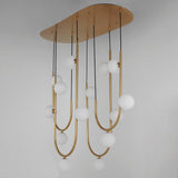 16 Light-Heritage Contour Fixed Stem Pendant by Studio M