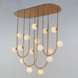16 Light-Heritage Contour Fixed Stem Pendant by Studio M