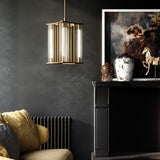 Sabre Pendant By Alora, Finish: Vintage Brass