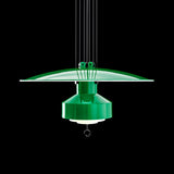 Saliscendi Suspension By Stilnovo, Finish: Verde Bianco