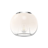 Samar Ceiling Light By Kuzco - Chrome/Opal Glass