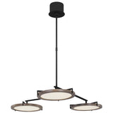 Shuffle Chandelier By Visual Comfort Model, Size: Medium, Finish: Nightshade Black