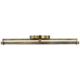 Shuffle Flush Mount By Visual Comfort Model, Size: Large, Finish: Natural Brass
