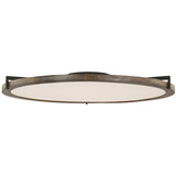 Shuffle Flush Mount By Visual Comfort Model, Size: Large, Finish: Nightshade Black