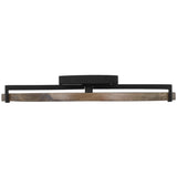 Shuffle Flush Mount By Visual Comfort Model, Size: Medium, Finish: Nightshade Black