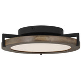 Shuffle Flush Mount By Visual Comfort Model, Size: Small, Finish: Nightshade Black