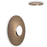Sky Dome Flush By Pablo, Size: Small, Finish: Walnut