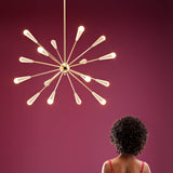 Sputnik Chandelier By Stilnovo, Finish: Oro Avorio