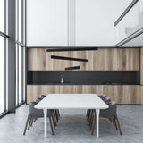 Sub Circular Chandelier By Koncept, Number Of Tiers: 3, Finish: Black