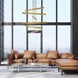 Sub Circular Chandelier By Koncept, Number Of Tiers: 6, Finish: Gold