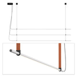 T.O Pendant By Pablo, Number Of Lights: Three Stack, Finish: Matte Grey, Color: Burnt Orange