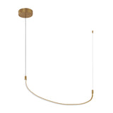 Talis Suspension By Kuzco, Size: Medium, Finish: Brushed Gold