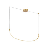 Talis Suspension By Kuzco, Size: Medium, Finish: Brushed Gold