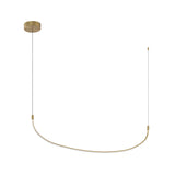 Talis Suspension By Kuzco, Size: Large, Finish: Brushed Gold