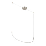 Talis Suspension By Kuzco, Size: Large, Finish: Brushed Nickel