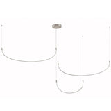 Talis Triple Suspension By Kuzco, Size: Large, Finish: Brushed Nickel