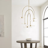 Calumn Chandelier by Tech Lighting, Finish: Black, Natural Brass, Number of Lights: 4, 6, | Casa Di Luce Lighting