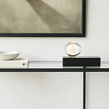 Mina Table Lamp by Tech Lighting, Finish: Black, Natural Brass, White Marble, , | Casa Di Luce Lighting