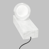 Mina Table Lamp by Tech Lighting, Finish: Black, Natural Brass, White Marble, , | Casa Di Luce Lighting