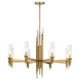 Torres Chandelier By Alora, Finish: Vintage Brass, Size: Medium