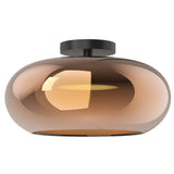 Trinity Ceiling Light By Kuzco, Finish: Black / Copper