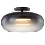 Trinity Ceiling Light By Kuzco, Finish: Black / Smoked