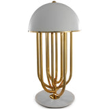 Gold Plated Turner Table Lamp by Delightfull