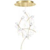 Prisma Brass 7 Light Tulip Round Suspension by Slamp