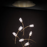 Prisma Brass 7 Light Tulip Round Suspension by Slamp