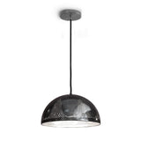 Gunmetal Taj Bell Pendant Light by Dounia Home