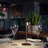 Theta Portable Lamp By Zafferano, Finish: Rose Gold